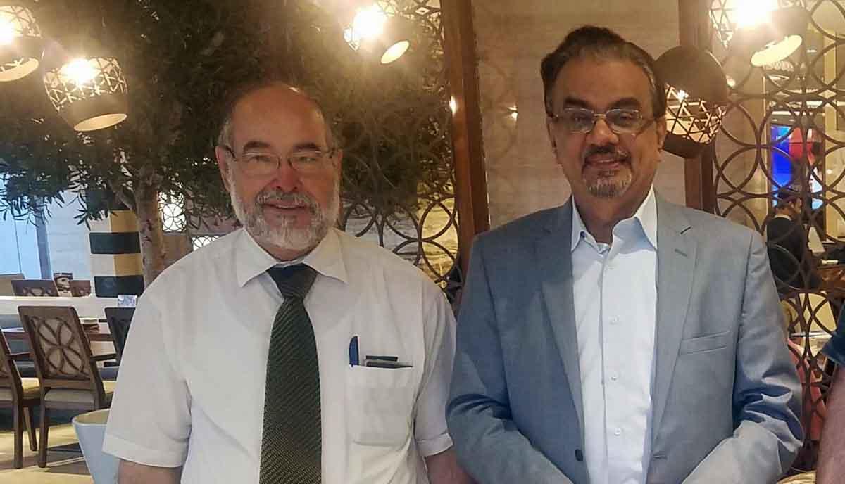 Prof.Dr. Ehtuish Meets with Prof.Dr. Ibrahim Galadari in Dubai